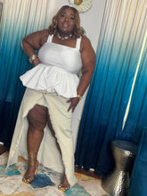 Load image into Gallery viewer, Wrap Around Denim Fishtail Skirt
