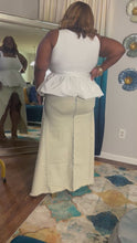 Load and play video in Gallery viewer, Wrap Around Denim Fishtail Skirt
